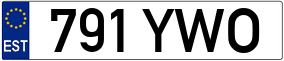 Trailer License Plate